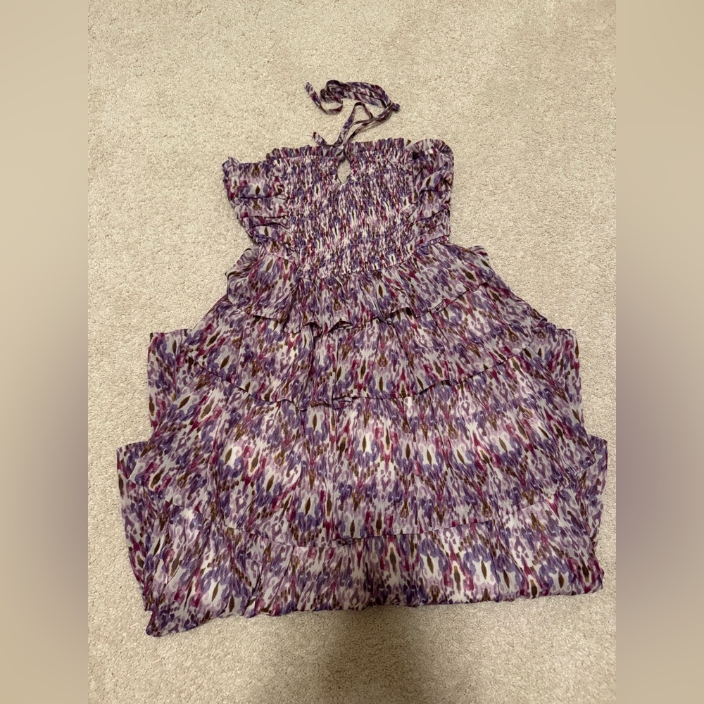 Shop Neighbor by in the beginning Purple Tiered Maxi Dress - Picture 3 of 3